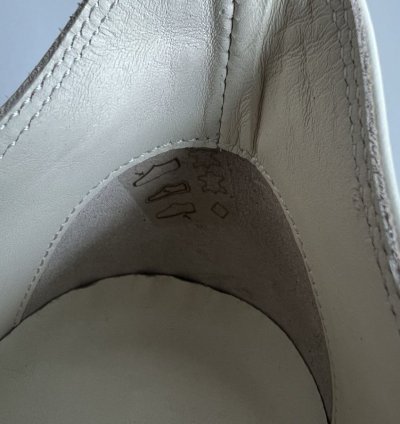 FW21 GETHSEMANE LOW-TOP RAMONES IN MILK CALF LEATHER