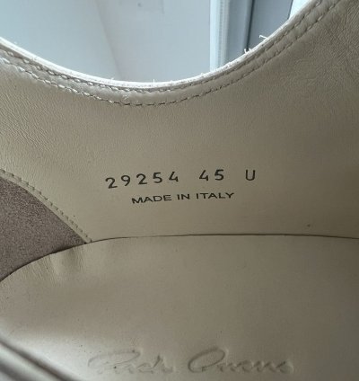 FW21 GETHSEMANE LOW-TOP RAMONES IN MILK CALF LEATHER
