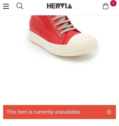 FW21 NEW HIGH TOP PHLEGETHON MAINLINE RED MILK RAMONES