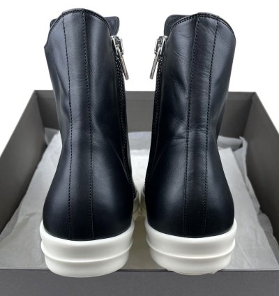 FW23 Rick Owens Luxor Mainline Calf Leather Ramones Sneakers