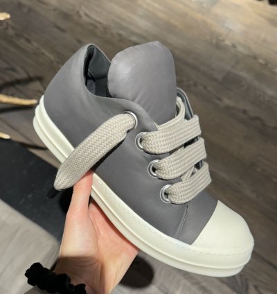 Last Size Rick Owens Jumbo Lace Padded Low Sneakers