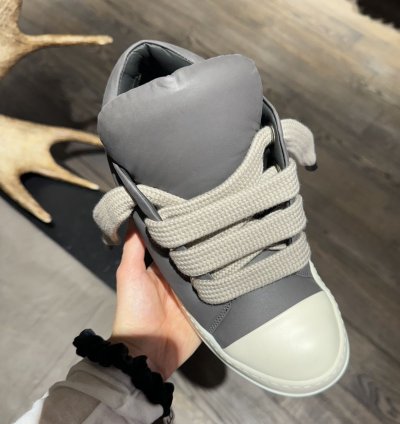 Last Size Rick Owens Jumbo Lace Padded Low Sneakers