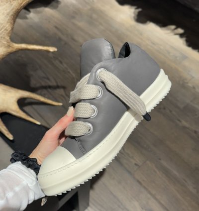 Last Size Rick Owens Jumbo Lace Padded Low Sneakers
