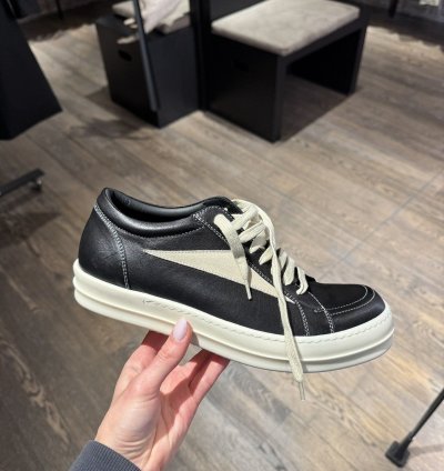 Last Size Rick Owens Vintage Letter Low Sneakers