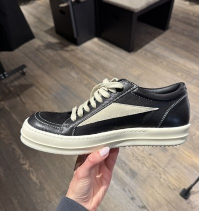 Last Size Rick Owens Vintage Letter Low Sneakers
