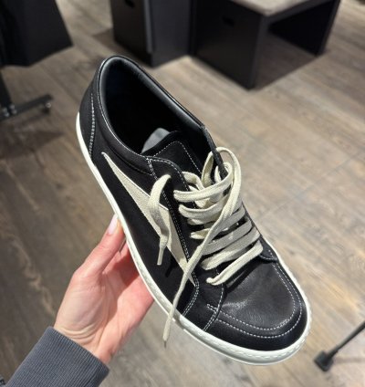 Last Size Rick Owens Vintage Letter Low Sneakers