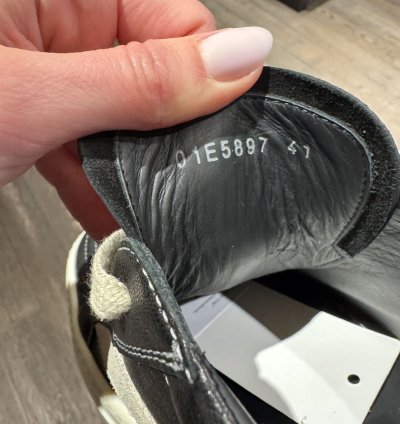 Last Size Rick Owens Vintage Letter Low Sneakers