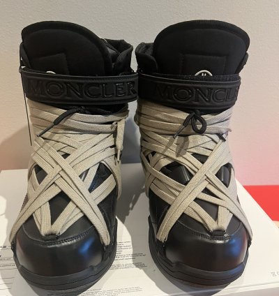 Moncler Megalace Amber Leather Snow Boots