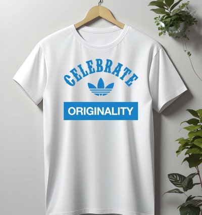 Celebrate Adidas Logo T-Shirt Mens Shirt Size USA