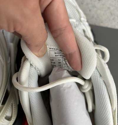 New Balenciaga Track 2 Sneaker White Red Size 46 US 13