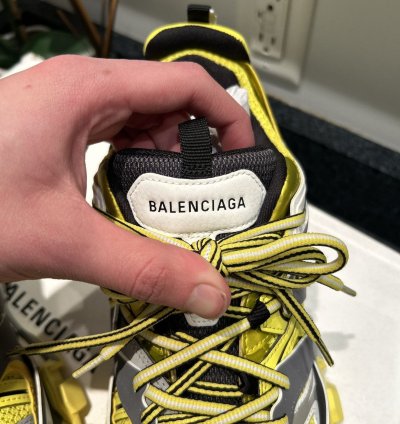 NEW Balenciaga Track Yellow Grey Size 42 (9US) WITH BOX