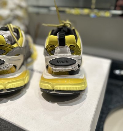 NEW Balenciaga Track Yellow Grey Size 42 (9US) WITH BOX