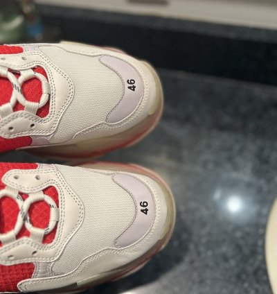NEW Balenciaga Triple Red White Size 46 (13US)