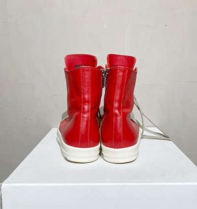 NEW CHILI RED MILK RAMONES LEATHER 43 10US