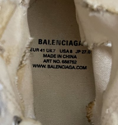 New Destroyed Paris Sneakers (41) Fits 41-42 US 8-9