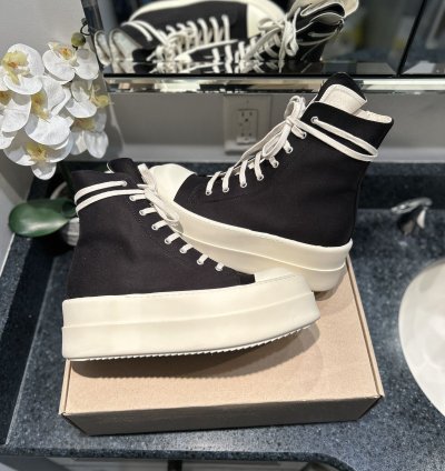 NEW Double Bumper Ramone High Black Milk Size 43 (10US)