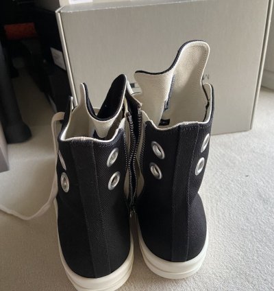 NEW DRKSHDW FW23 LUXOR EYELET RAMONES HIGH BLACK NEW