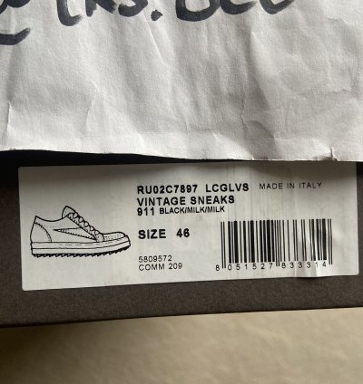 NEW FW23 LUXOR VANS VINTAGE SNEAKS REEDITION BLACK 46