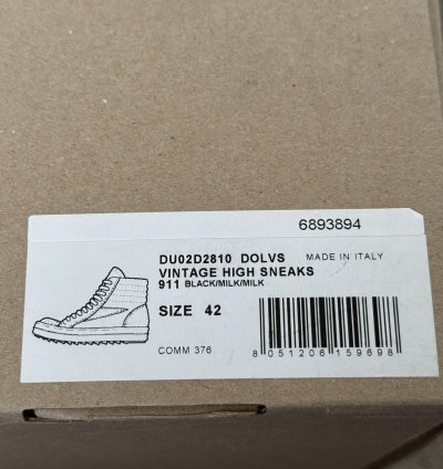 New FW24 Rick Owens DRKSHDW Vans Vintage High Top Sneakers