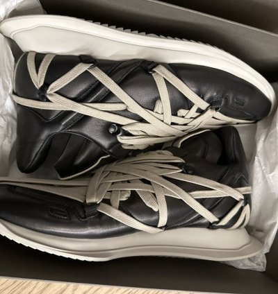 New in Box Black Megalace Runner Sneakers - FINAL PRICE