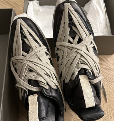 New in Box Black Megalace Runner Sneakers - FINAL PRICE