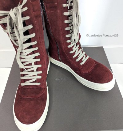 NEW RARE BLOOD SUEDE CARNELIAN CARGOBASKET SNEAKERS 43