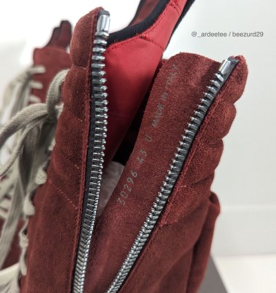 NEW RARE BLOOD SUEDE CARNELIAN CARGOBASKET SNEAKERS 43