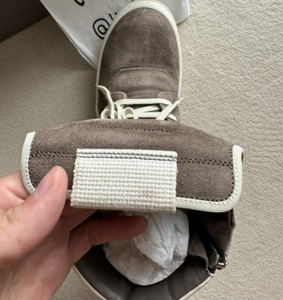 NEW RARE SAMPLE FW22 STROBE SUEDE LEATHER GEOBASKET