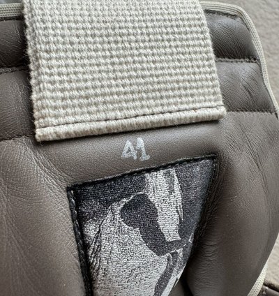 NEW RARE SAMPLE FW22 STROBE SUEDE LEATHER GEOBASKET
