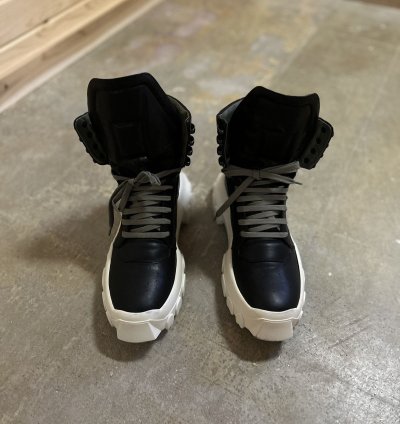 NEW Rick Owen Tractor Dunks Milk Black 2018 Size 42 (9US)