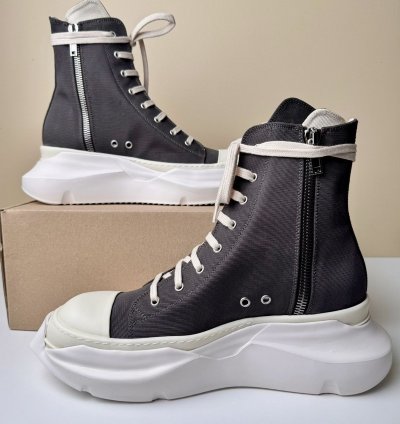 NEW Rick Owens Abstract High 22oz Denim Dark Dust Milk