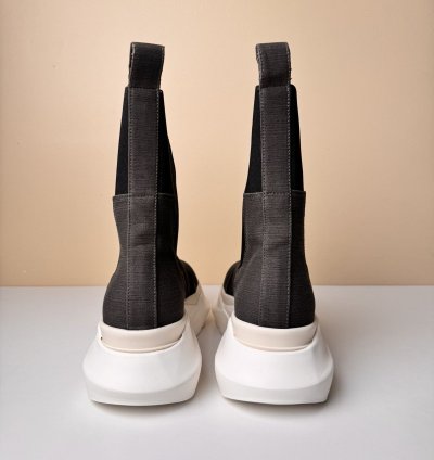 NEW Rick Owens Abstract High 22oz Denim Sneakers