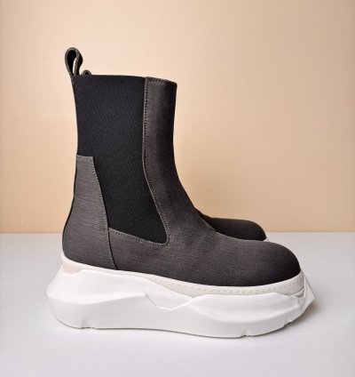 NEW Rick Owens Abstract High 22oz Denim Sneakers