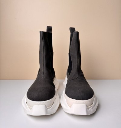NEW Rick Owens Abstract High 22oz Denim Sneakers