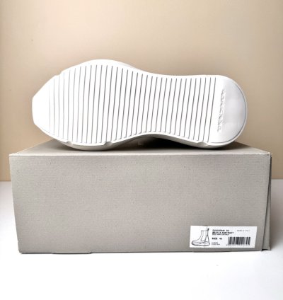 NEW Rick Owens Abstract High 22oz Denim Sneakers