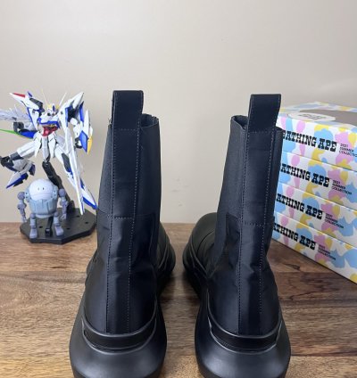 NEW Rick Owens Beatle Bozo Abstract Hi Triple Black