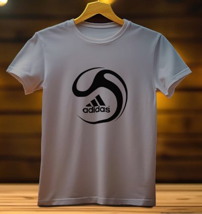 ADIDAS Ball Logo men funny mens Tshirt Size USA