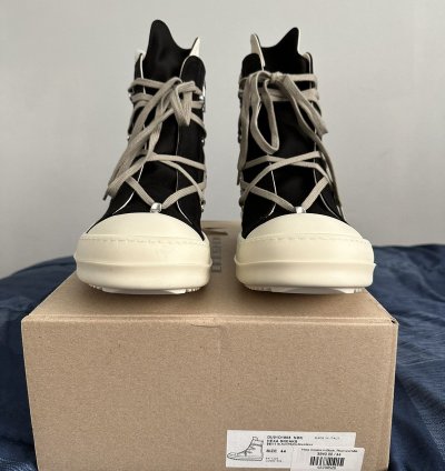 NEW Rick Owens DRKSHDW Lido Hexa Sneaks Cotton Satin