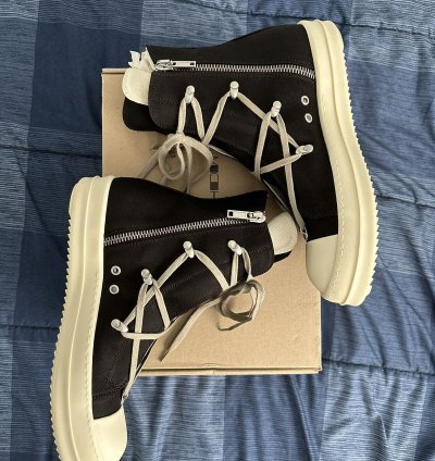 NEW Rick Owens DRKSHDW Lido Hexa Sneaks Cotton Satin
