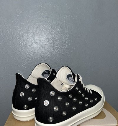NEW RICK OWENS DRKSHDW STUDDED EYELET RAMONES LOW