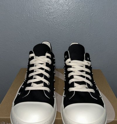 NEW RICK OWENS DRKSHDW STUDDED EYELET RAMONES LOW
