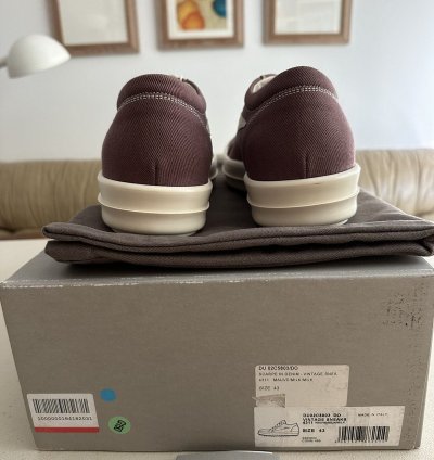 NEW Rick Owens DRKSHDW Vintage Sneaks Mauve