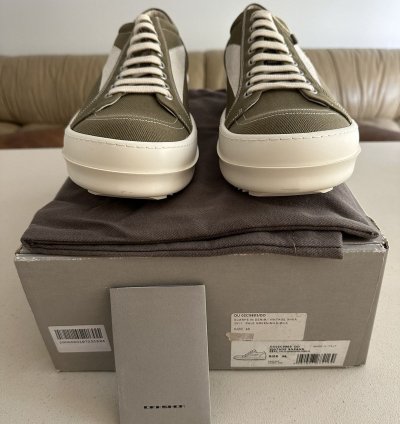 NEW Rick Owens DRKSHDW Vintage Sneaks Pale Green
