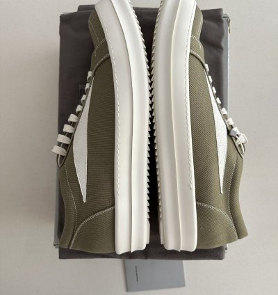 NEW Rick Owens DRKSHDW Vintage Sneaks Pale Green