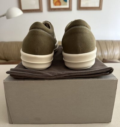 NEW Rick Owens DRKSHDW Vintage Sneaks Pale Green