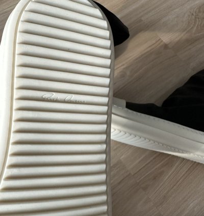 NEW Rick Owens leather sock sneakers