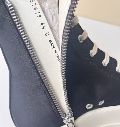 NEW Rick Owens Ramones Double Bumper High Top Sneakers