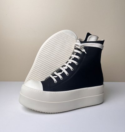 NEW Rick Owens Ramones Double Bumper High Top Sneakers