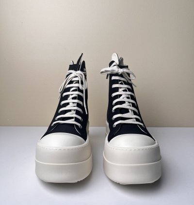NEW Rick Owens Ramones Double Bumper High Top Sneakers