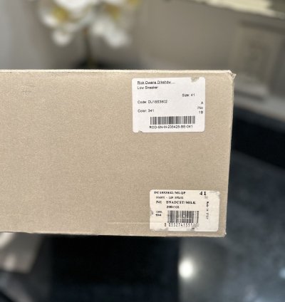 NEW SS18 Rick Owen Ramone Dust Milk Size 41